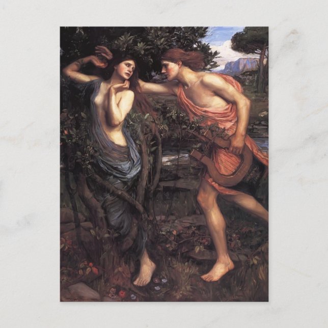 Carte Postale John William Waterhouse - Apollo et Daphne (Devant)