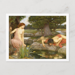 Carte Postale John William Waterhouse, Echo et Narcissus