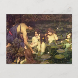 Carte Postale John William Waterhouse - Hylas et les Nymphes