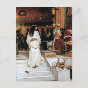 Carte Postale John William Waterhouse Mariamne Laissant le jugem