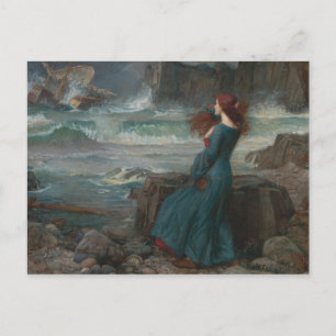 Carte Postale John William Waterhouse - Miranda - la tempête