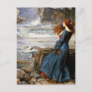 Carte Postale John William Waterhouse - Miranda - La tempête