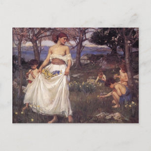 Carte Postale John William Waterhouse - Une chanson de printemps