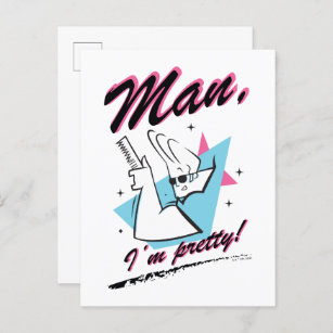 Carte Postale Johnny Bravo - Homme Je suis assez Retro Graphic
