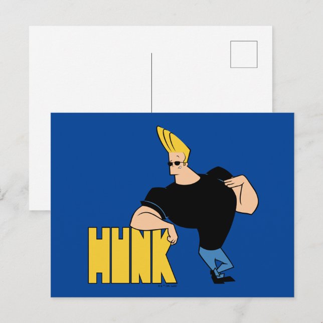Carte Postale Johnny Bravo - Hunk (Devant / Derrière)