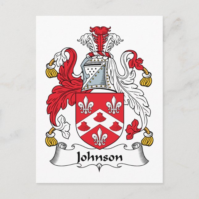 Carte Postale Johnson Family Crest (Devant)