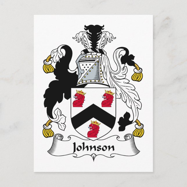 Carte Postale Johnson Family Crest (Devant)