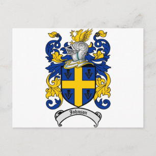 Carte Postale Johnson Family Crest - Armoiries