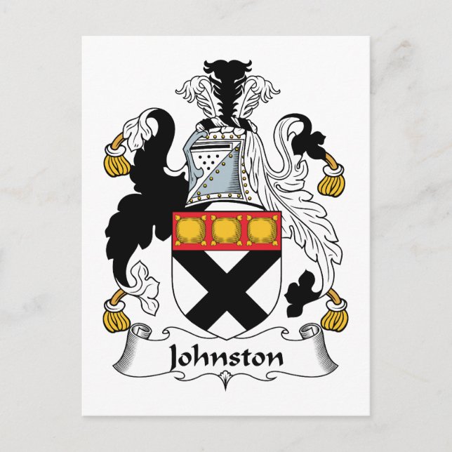 Carte Postale Johnston Family Crest (Devant)