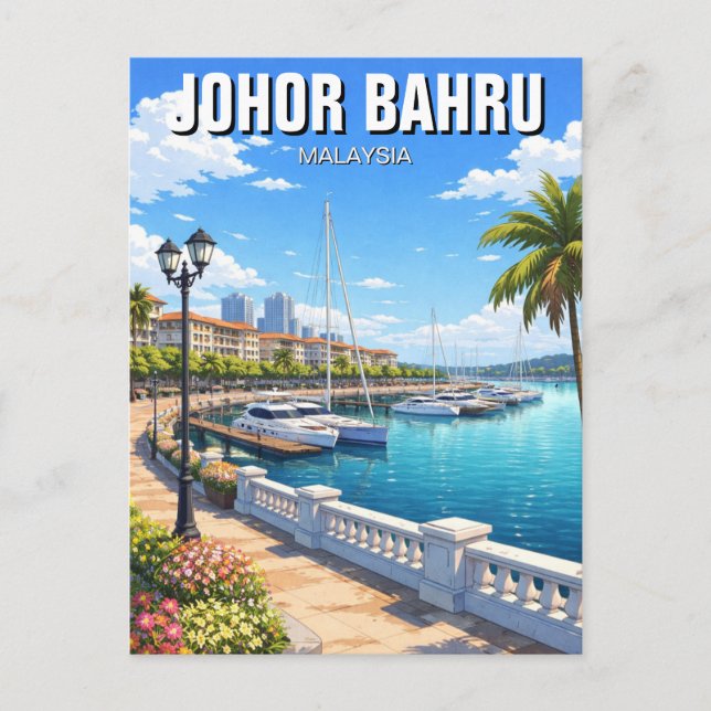 Carte Postale Johor Bahru Puteri Harbour Malaisie (Devant)
