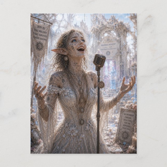 Carte Postale Joie / Chanteuse d'opéra / Ruines de l'état civil (Devant)