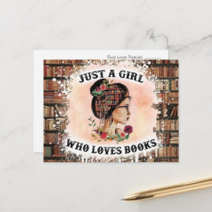 Carte Postale Joie de l'amoureux des livres