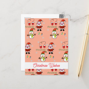 Carte Postale joie de Noël