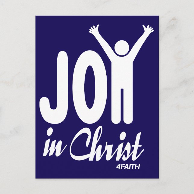 Carte Postale Joie en Christ, Jésus (Devant)