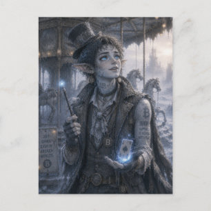 Carte Postale Joie / Magicien / Manège