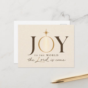 Carte Postale JOIE POUR LE MONDE Noël chrétien