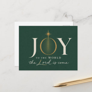 Carte Postale JOIE POUR LE MONDE Noël chrétien