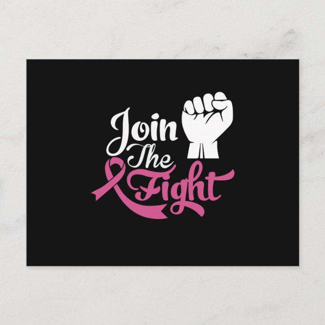 Carte Postale Join The Fight Family Matching Breast Cancer Gift (Devant)