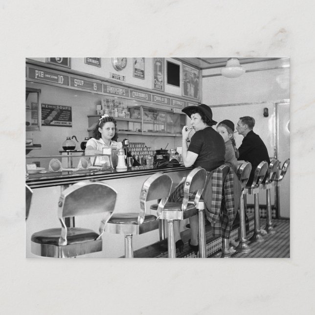 Carte Postale Joint Burger des années 1940 (Devant)