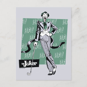 Carte Postale Joker Avec Golf Club
