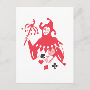 Carte Postale Joker rouge