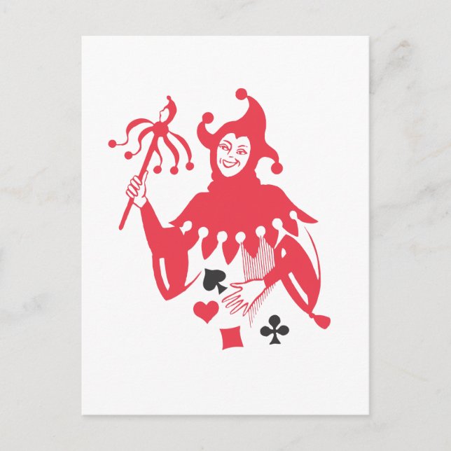 Carte Postale Joker rouge (Devant)