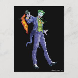 Carte Postale Joker se tient avec une arme
