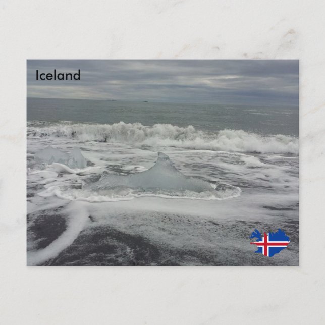 Carte Postale Jökulsárlón, Islande (Devant)