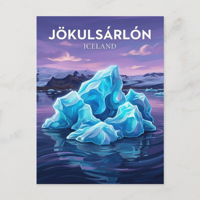 Carte Postale Jökulsárlón Islande (Devant)