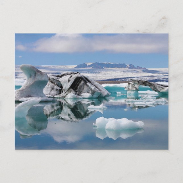 Carte Postale Jokulsarlon Lac glaciaire en Islande Panorama (Devant)