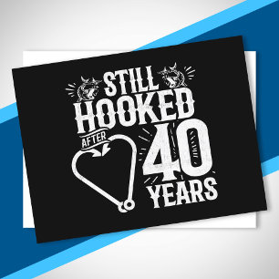 Carte Postale Joli 40e Anniversaire de Mariage pour les Couples 