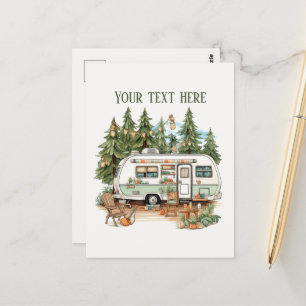 Carte Postale Joli amoureux du camping ajouter du texte