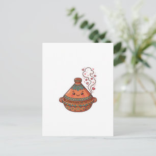 Carte Postale Joli autocollant culturel de nourriture marocaine 