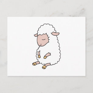 Carte Postale joli bébé agneau