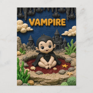Carte Postale Joli bébé vampire, mythique