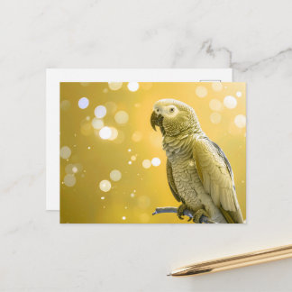 Carte Postale Joli Bokeh Gris Africain