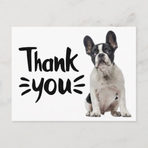 Carte Postale Joli Bouledogue Français Merci Frenchie Chiots Chi