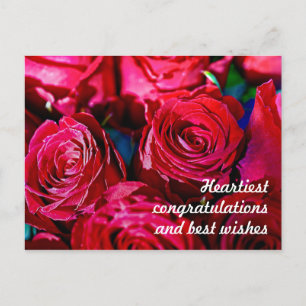 Carte Postale Joli Bouquet De Roses Rouges