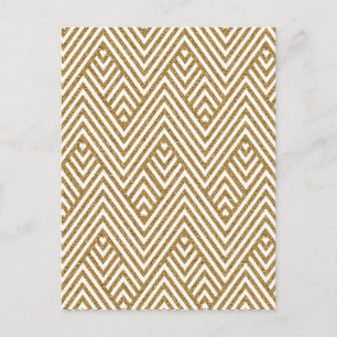 Carte Postale Joli chevron zigzag diamant forme motif
