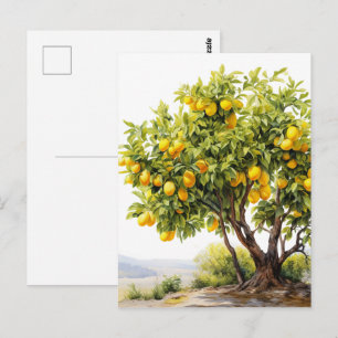 Carte Postale Joli citron frais personnalisable 