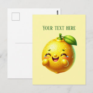 Carte Postale Joli citron frais personnalisable
