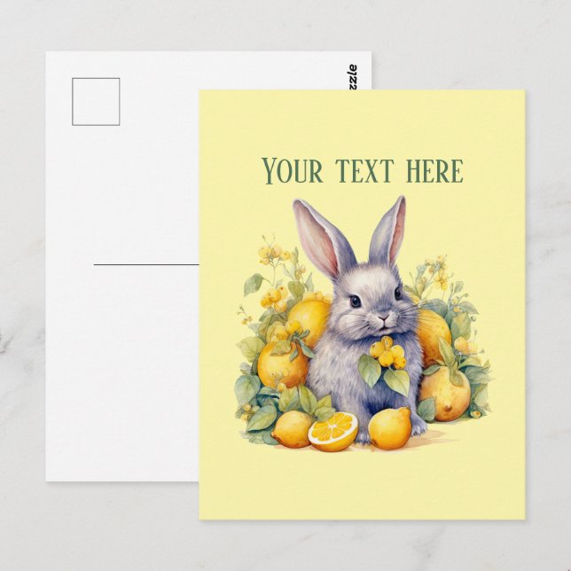 Carte Postale Joli citron frais personnalisable  (Devant / Derrière)