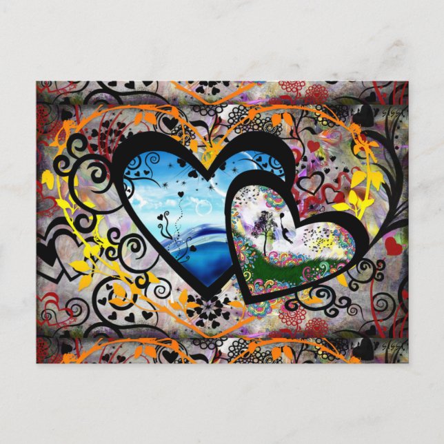 Carte Postale Joli Coeur (Devant)