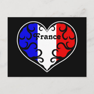Carte Postale Joli cœur français