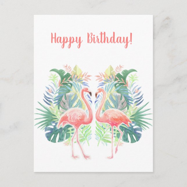 Carte Postale Joli Conte de Fées Pour Deux Fleur Tropicale de Fl (Devant)