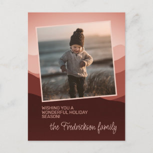 Carte Postale Joli Corail rose rose rose corail Joyeuses Fêtes A