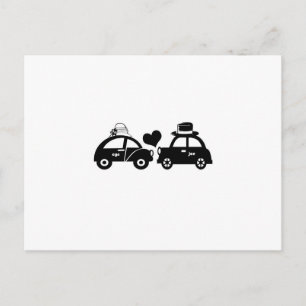 Carte Postale Joli couple de voitures