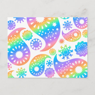 Carte Postale Joli Design Paisley.