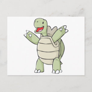 Carte Postale Joli dessin de tortue Galapagos