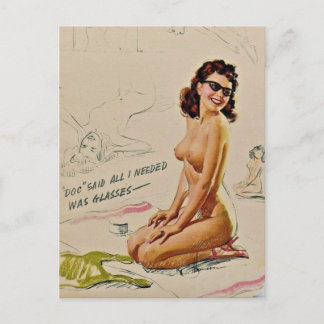 Carte Postale Joli ! ● Fille de pin up vintage ●